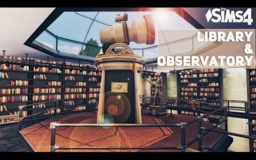 【模拟人生4速建|搬运|附链接|40×30|nocc】Industrial house with Library & Observatory截图