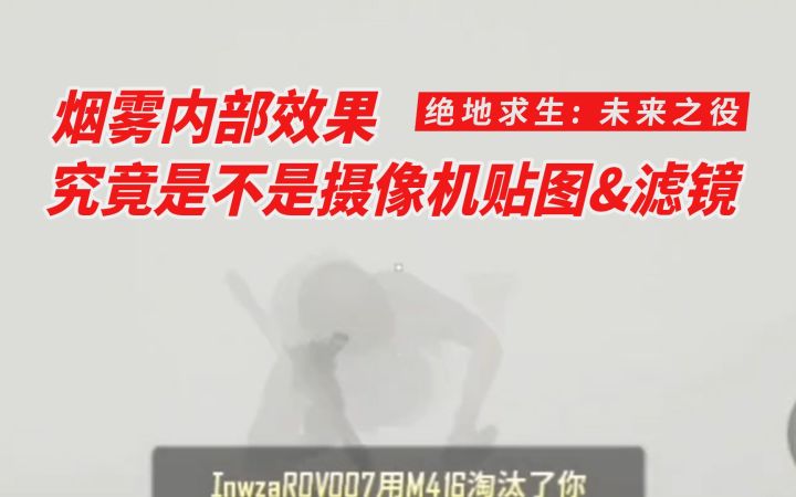 绝地求生2权叔测试19.5:烟雾内部效果究竟是不是摄像机贴图&滤镜?截图