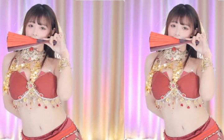 【鱼子酱】《横竖撇点折》异域舞娘套装 直播跳舞录屏截图