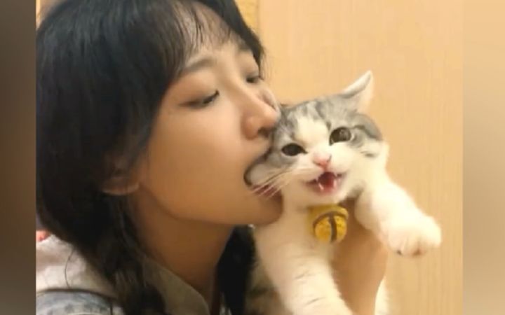 "妹子,猫不是这么吃的!!!"截图