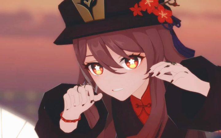 【原神MMD】踊-Ado-【胡桃】【搬运】截图