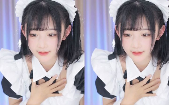 【鱼子酱】《晴天好心情》女仆套装 直播跳舞录屏截图