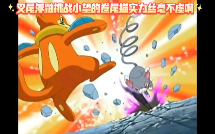 精灵宝可梦 叉尾浮鼬挑战小望的卷尾猫实力丝毫不虚啊截图