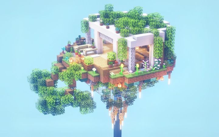 mc高质量空中花园!截图