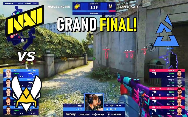 【2022BLAST春季决赛】NaVi vs Vitality - 决赛 BO3高光集锦 l CSGO截图
