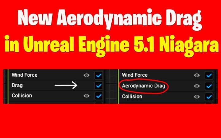 虚幻引擎5.1 Niagara中的新功能-空气动力阻力 【UE5.1】截图