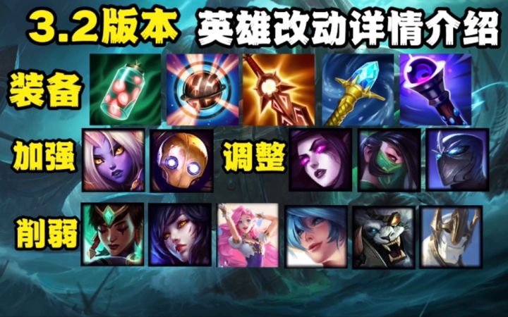 3.2版本英雄改动介绍:双盾套路被设计师制裁,加里奥开团能力被削弱!!截图