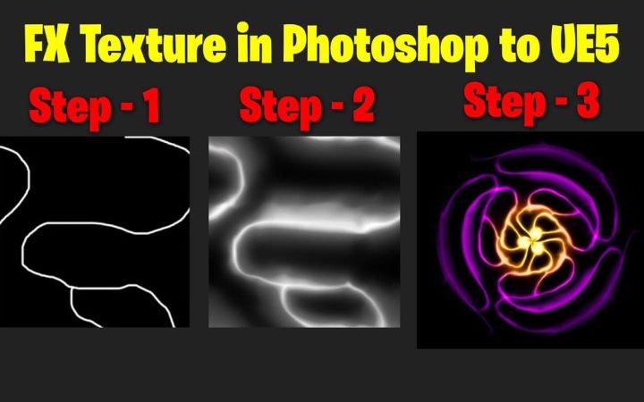Photoshop到UE5教程中的FX纹理截图