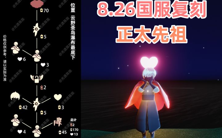 【光遇】8.26国服正太先祖复刻！还带双人木椅！先祖复刻攻略！截图