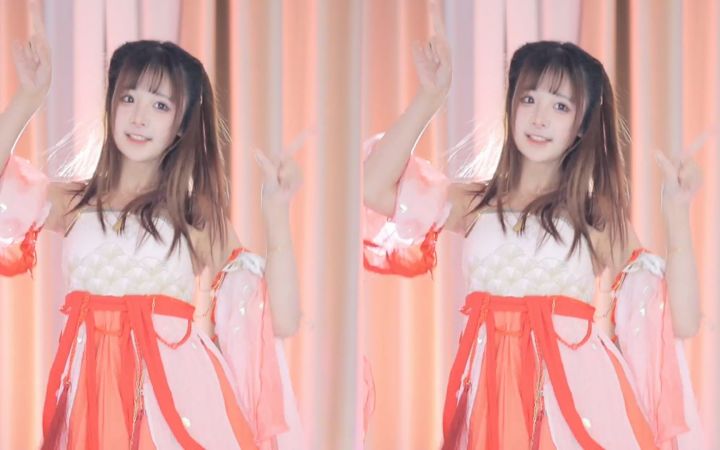 【鱼子酱】《夏日晴海》古风汉服套装 直播跳舞录屏截图