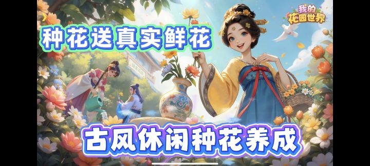 ▶️种花养花卖花，古风经营养成游戏，一起沉浸花海之中！截图