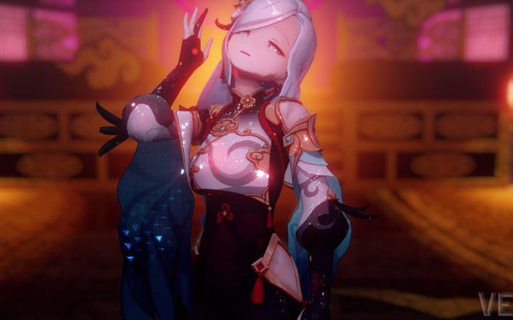 【原神MMD Genshin Impact】 时候【申鹤】【搬运】截图