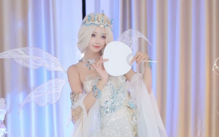 【鱼子酱】《芒种》精灵公主限定 直播跳舞录屏截图