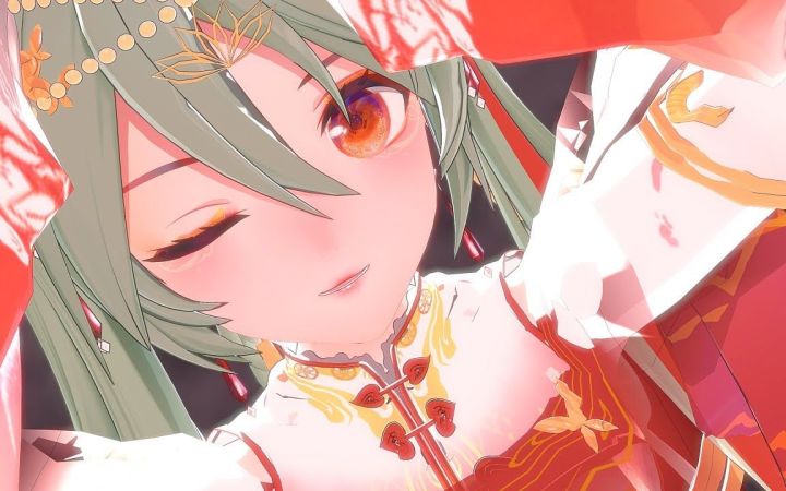 【MMD】极乐净土【YYB Miku-red Goldfish】【搬运】截图