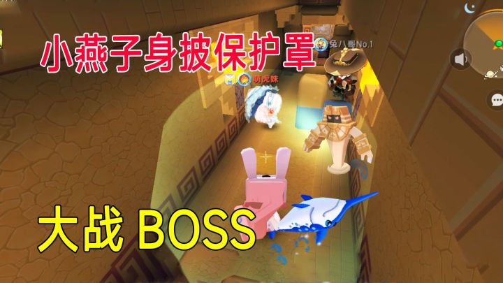 沙漠极限生存5:燕子身披保护罩,大战BOSS,萌虎妹和八哥很羡慕截图