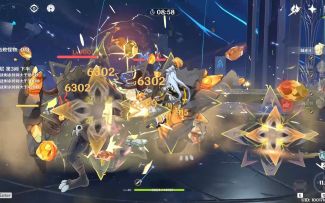 【原神】中配四岩队轻松满星12层，钟离：闲世尘游