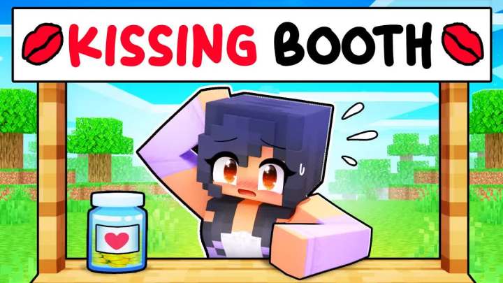 【Aphmau】APHMAU在Minecraft里开了一个接吻亭!截图