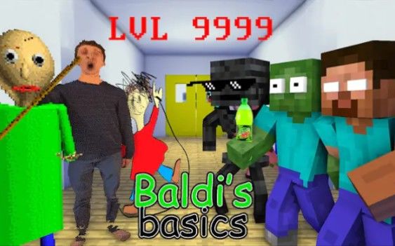 MC怪物学院动画丨Baldi's Basics vs 怪物学院丨我的世界动画截图