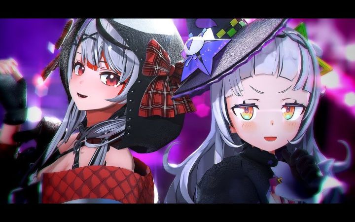 【VtuberMMD】才不是恶魔呢【沙花叉库洛艾・紫咲诗音】【4K24fps】Ray-mmd截图