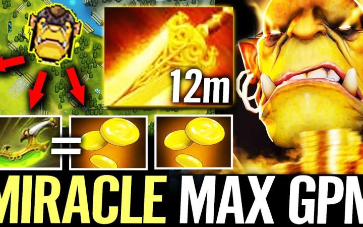 MIRACLE炼金术士,12分钟辉耀 超高经济直接发财【DOTA2】截图