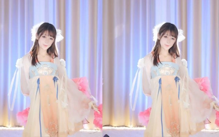 【鱼子酱】《寄明月》国风汉服套装 直播跳舞录屏截图