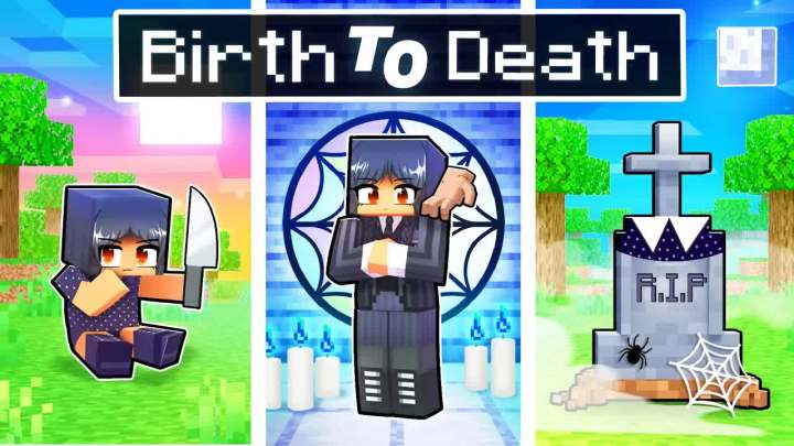 【Aphmau】Minecraft 中星期三的出生到死亡!截图