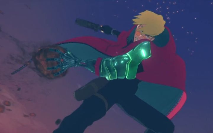 帅爆!《TRIGUN STAMPEDE》中一段让人惊艳的打斗设计截图