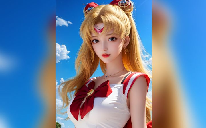 【AI美少女战士】这水冰月,有真coser好看吗截图