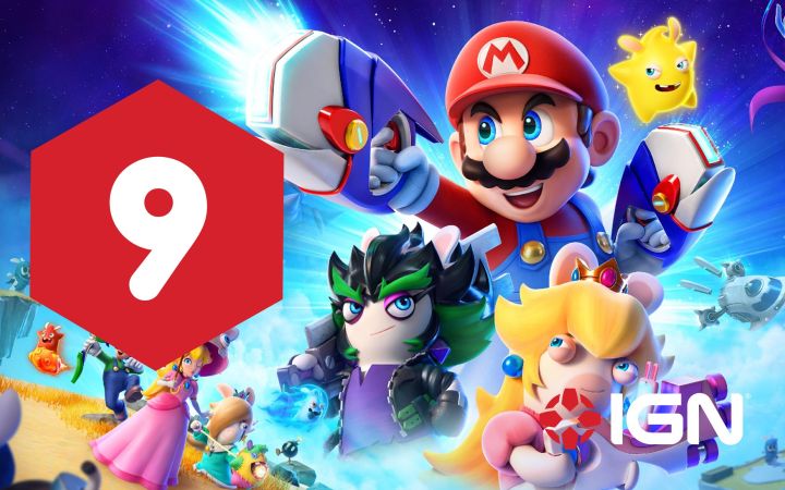 【IGN】9分,《马力欧 + 疯狂兔子 星耀之愿》评测:保留优秀创意再进化截图
