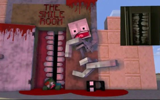 怪物学院第1850集丨The smile room Horror Challenge丨我的世界动画截图