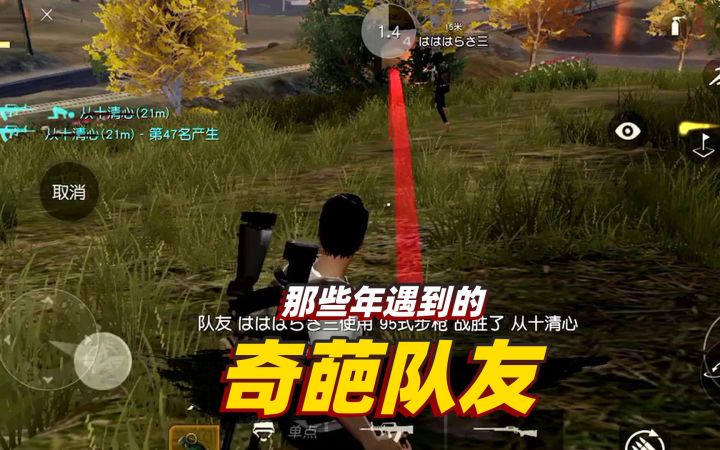 荒野行动:那些年遇到的奇葩队友,把团队游戏玩成了单机游戏截图