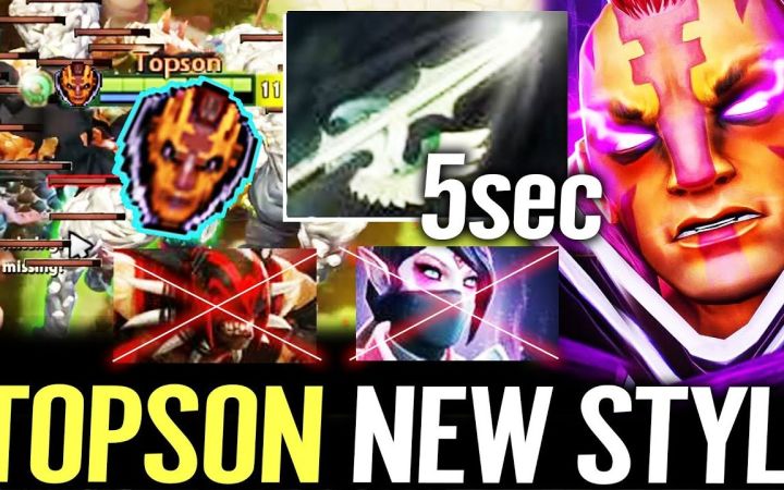 换个套路!TOPSON中单敌法,缴械刀+强袭胸甲【DOTA2】截图