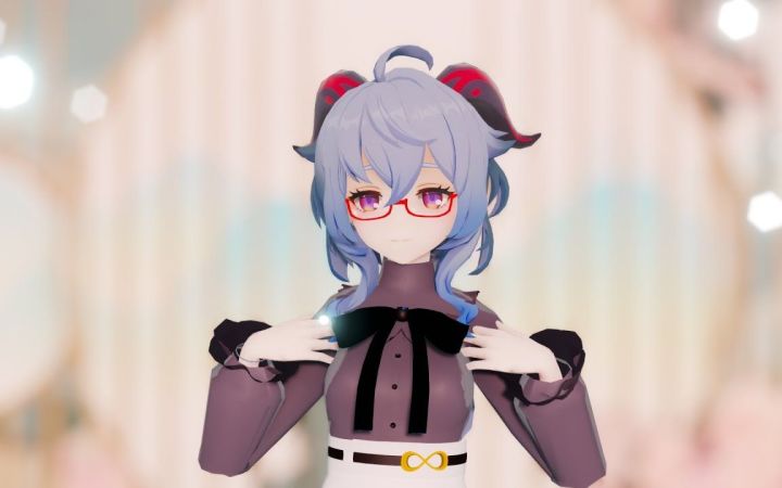 【原神MMD】变身缎带【甘雨】【搬运】截图