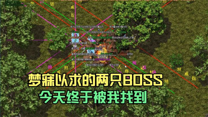 热血传奇：两只梦寐以求的BOSS，今天终于被我找到了，爆出终极项链截图
