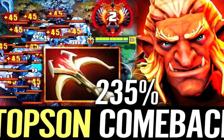 TOPSON 1号位巨魔战将，电锤撒旦VS幻影长矛手【DOTA2】截图