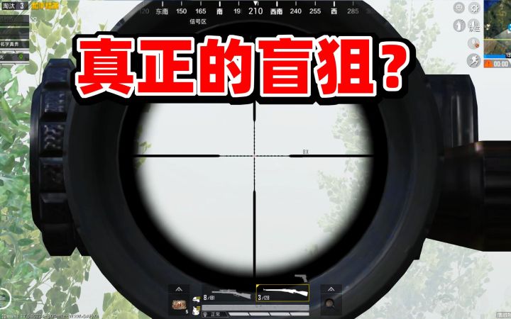 狙击手麦克:挑战“用直觉吃鸡”,这才是真正的盲狙!截图
