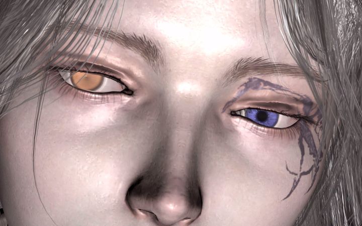 【4K】千呼万唤始出来 贴脸欣赏《艾尔登法环》黑化梅琳娜截图