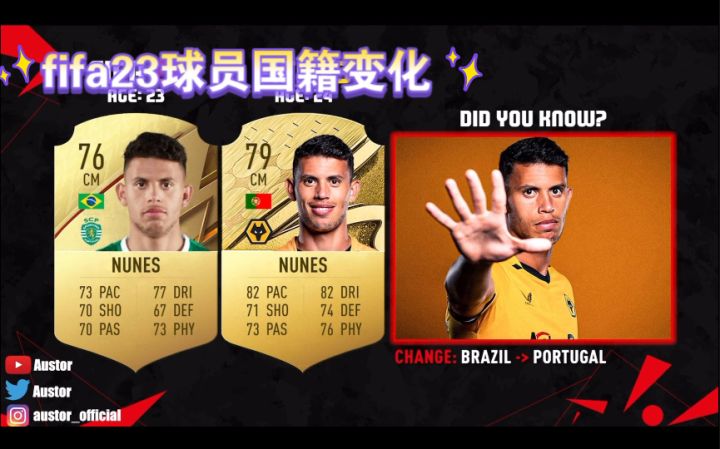 fifa23球员国籍变化截图