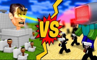 MC怪物学院动画丨马桶人跑挑战丨我的世界动画