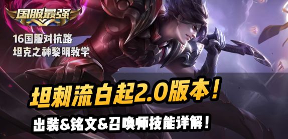 白起坦刺流2.0的教学来了！久等了！#坦刺流白起 #坦神黎明 #教学截图
