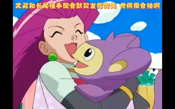 精灵宝可梦 武藏和长尾怪手配合默契发挥完美 他俩很合拍啊截图