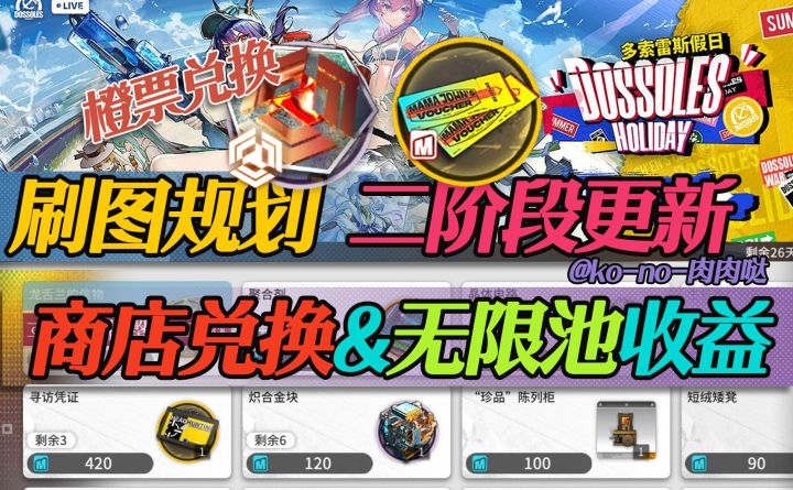 【什么！刷DH3最赚吗】EX更新后搬得完商店么？刷图规划&活动商店及橙票兑换性比截图
