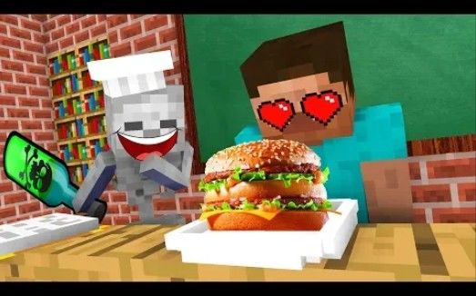 MC怪物学院动画丨有趣的烹饪挑战丨我的世界动画截图
