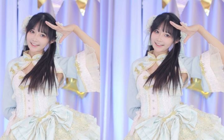 【鱼子酱】《4》中华风洛丽塔打歌服套装 直播跳舞录屏截图