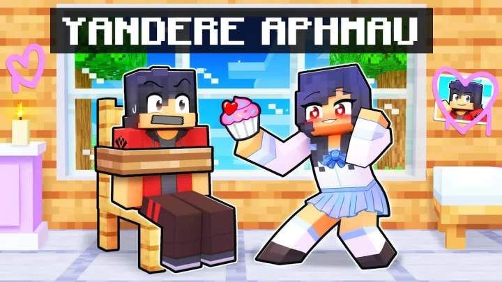 【Aphmau】在 Minecraft 中被 YANDERE APHMAU 绑架!截图
