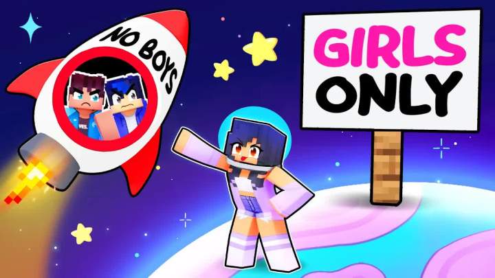 【Aphmau】在 Minecraft 中制作 [仅限女孩] 星球！截图