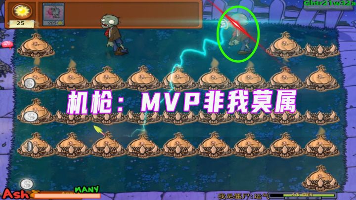 植物大战僵尸：2500阳光通关满屏大蒜加地刺王？这难度不小呀截图