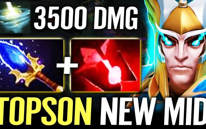 TOPSON中单天怒法师,A杖羊刀血精石VS三万九经济先知【DOTA2】截图