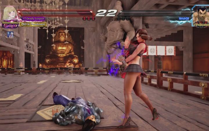 《铁拳7》MOD 莉莉的黑丝学生服截图