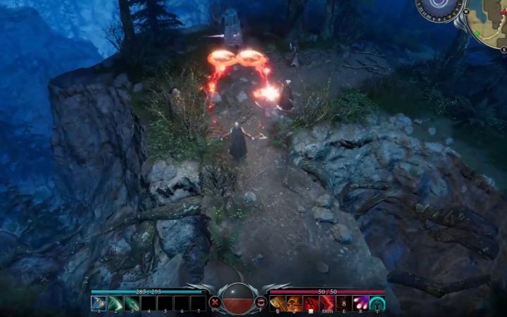 5月17日steam发售 俯视角开放世界多人冒险RPG 吸血鬼崛起 实机战斗与玩法宣传片 V RISING截图
